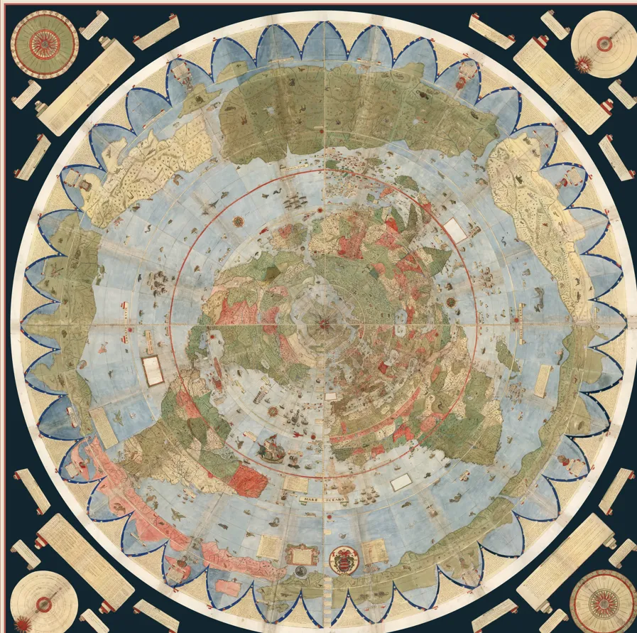 Pasaules Karte (1587) — Renesanses meistardarbs!