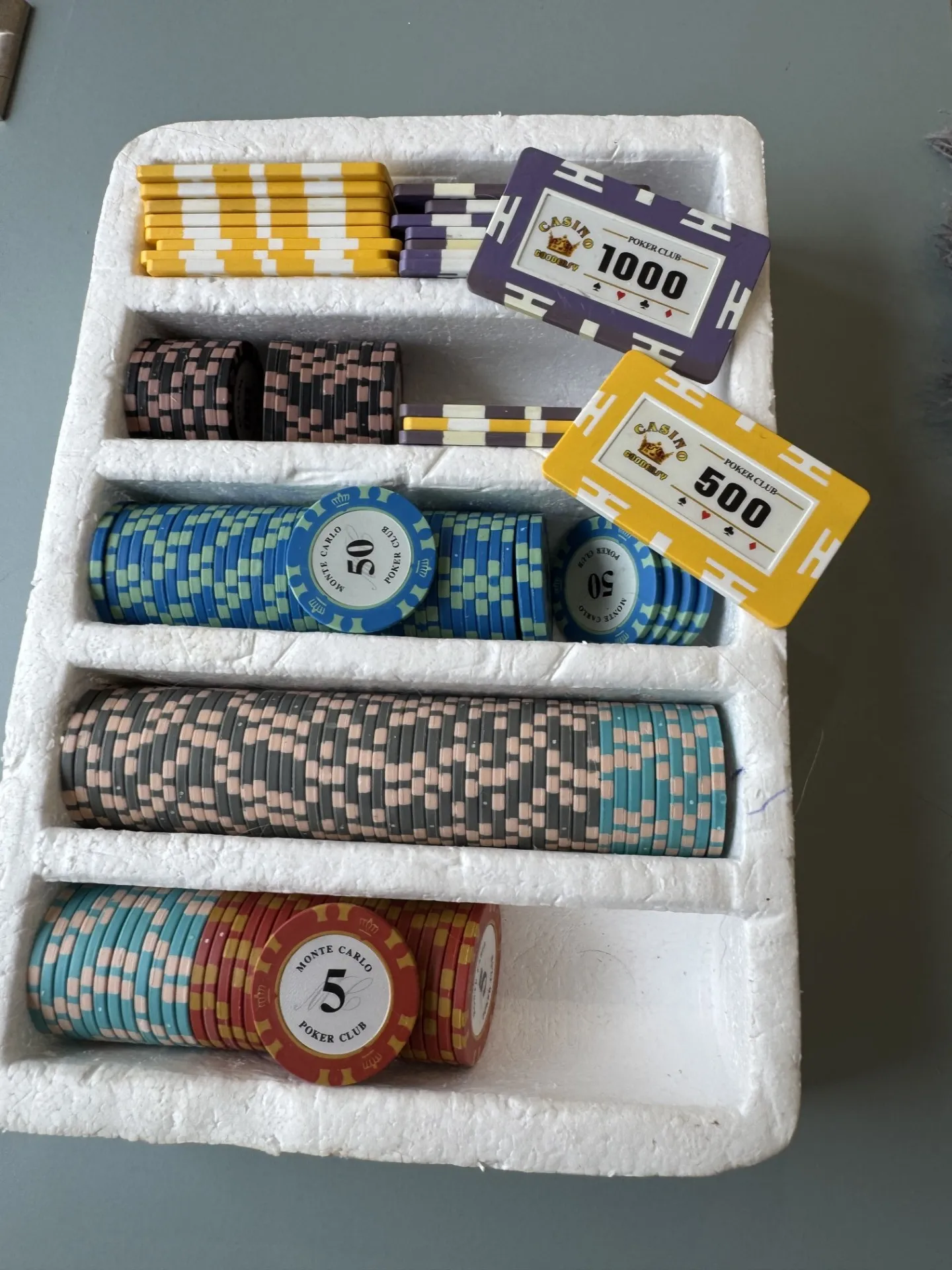 Pokera žetonu komplekts (Monte Carlo Poker Club)
