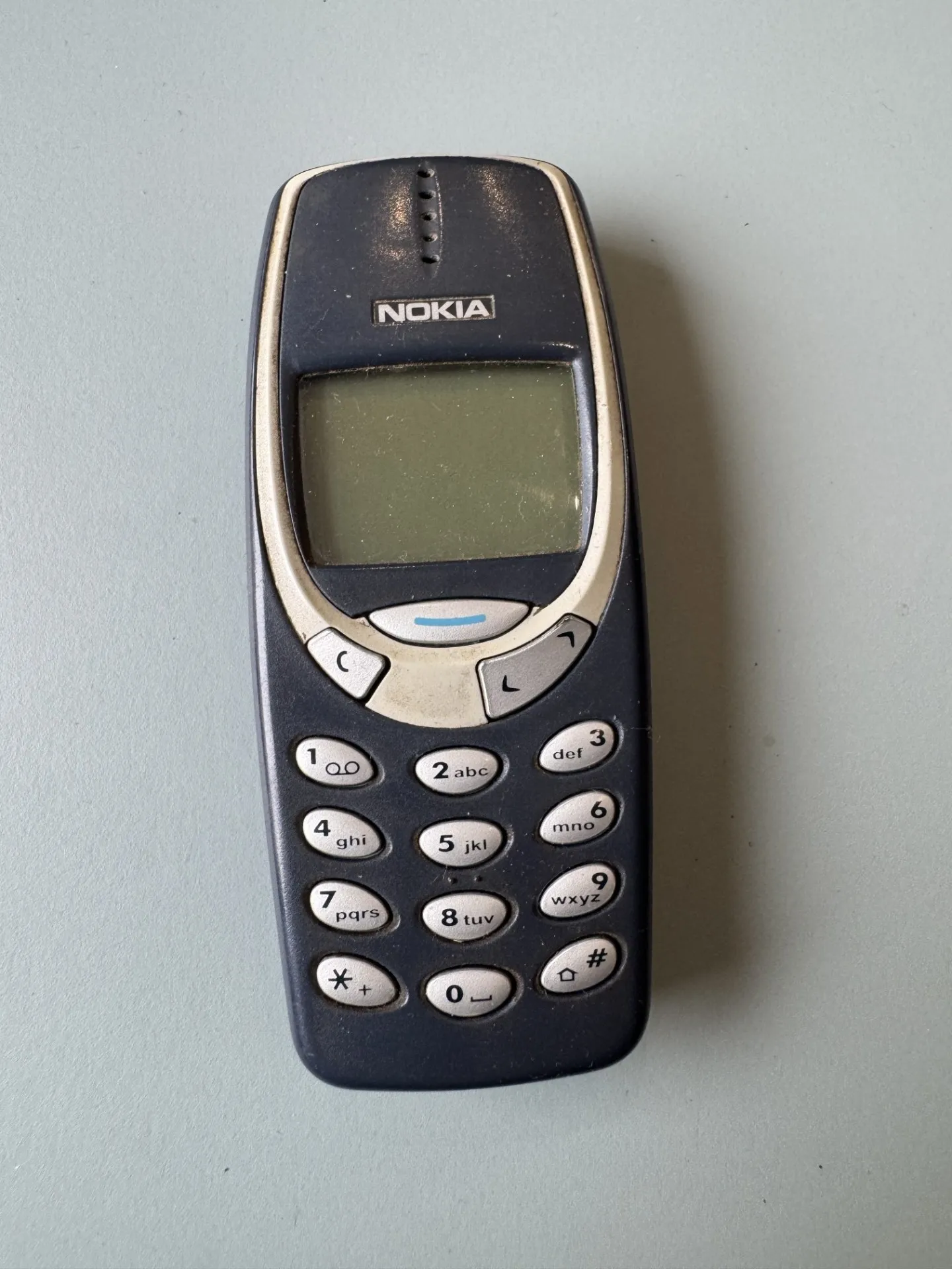 Nokia 3310 klasiskais telefons (tumši zils)