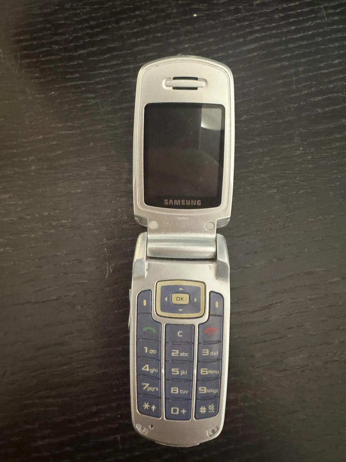 Samsung saliekamais telefons (sudrabs/zils)
