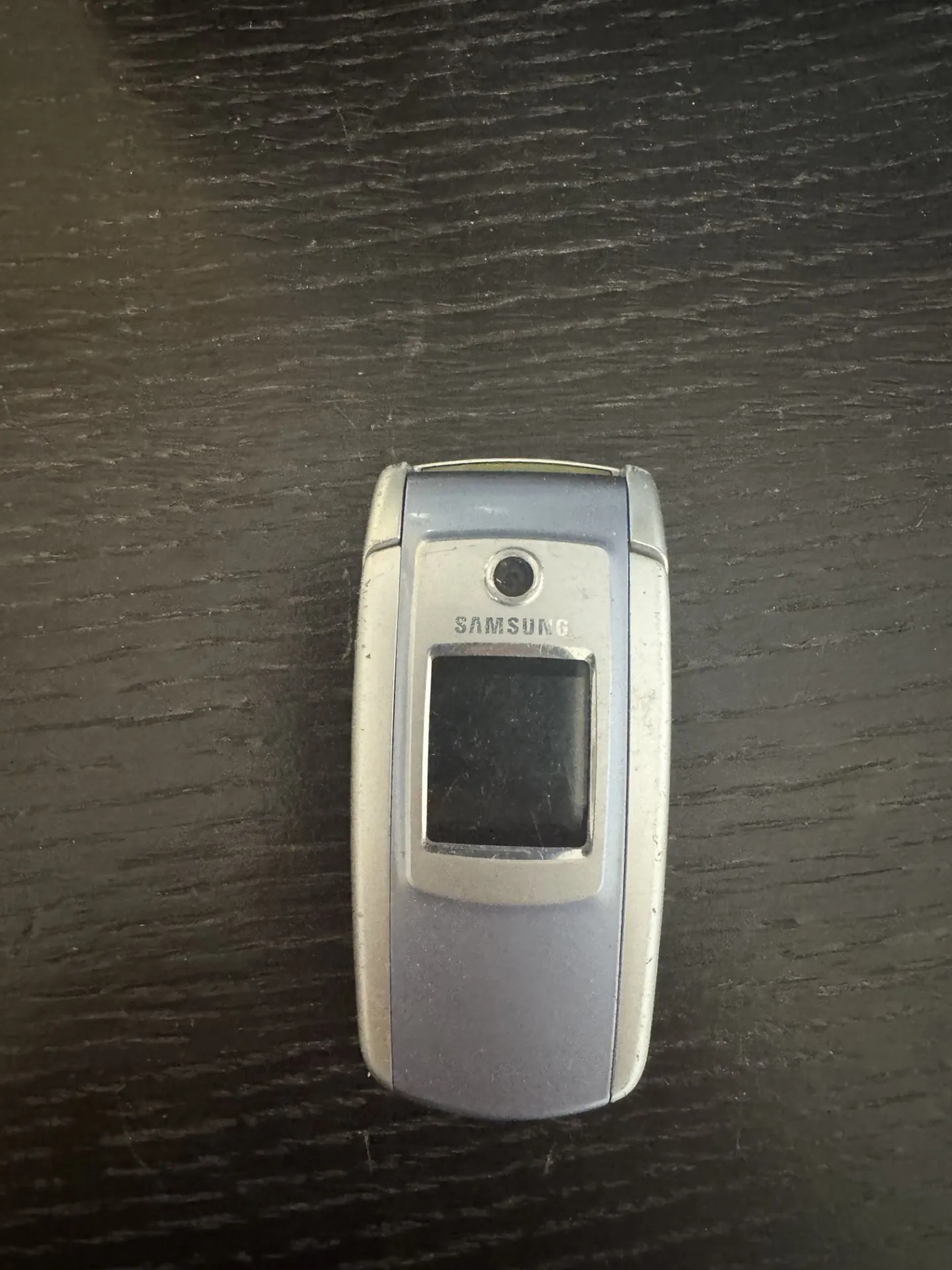 Samsung saliekamais telefons ar kameru (sudrabs)
