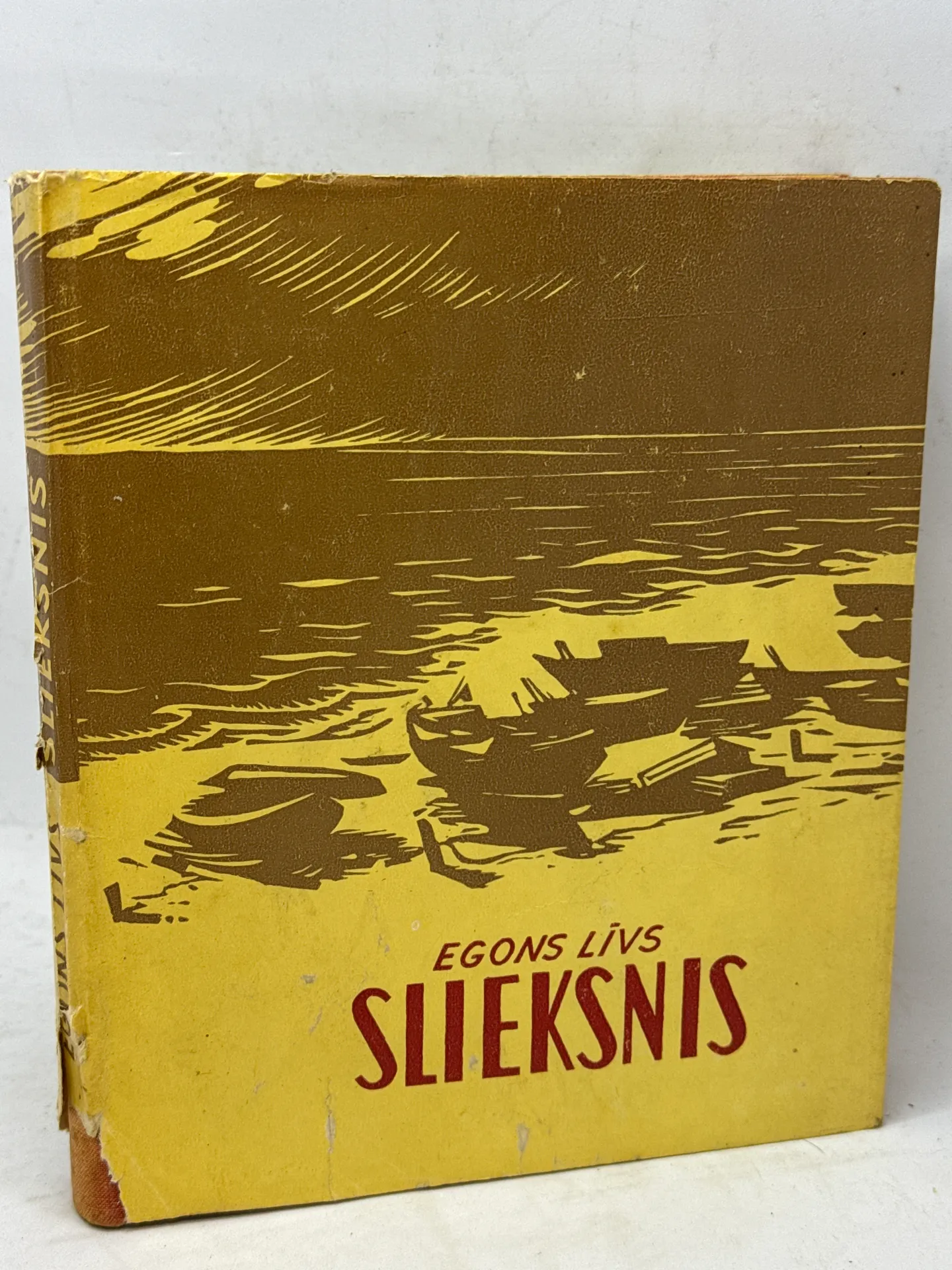 Vintage grāmata 'Slieksnis' autors Egons Līvs