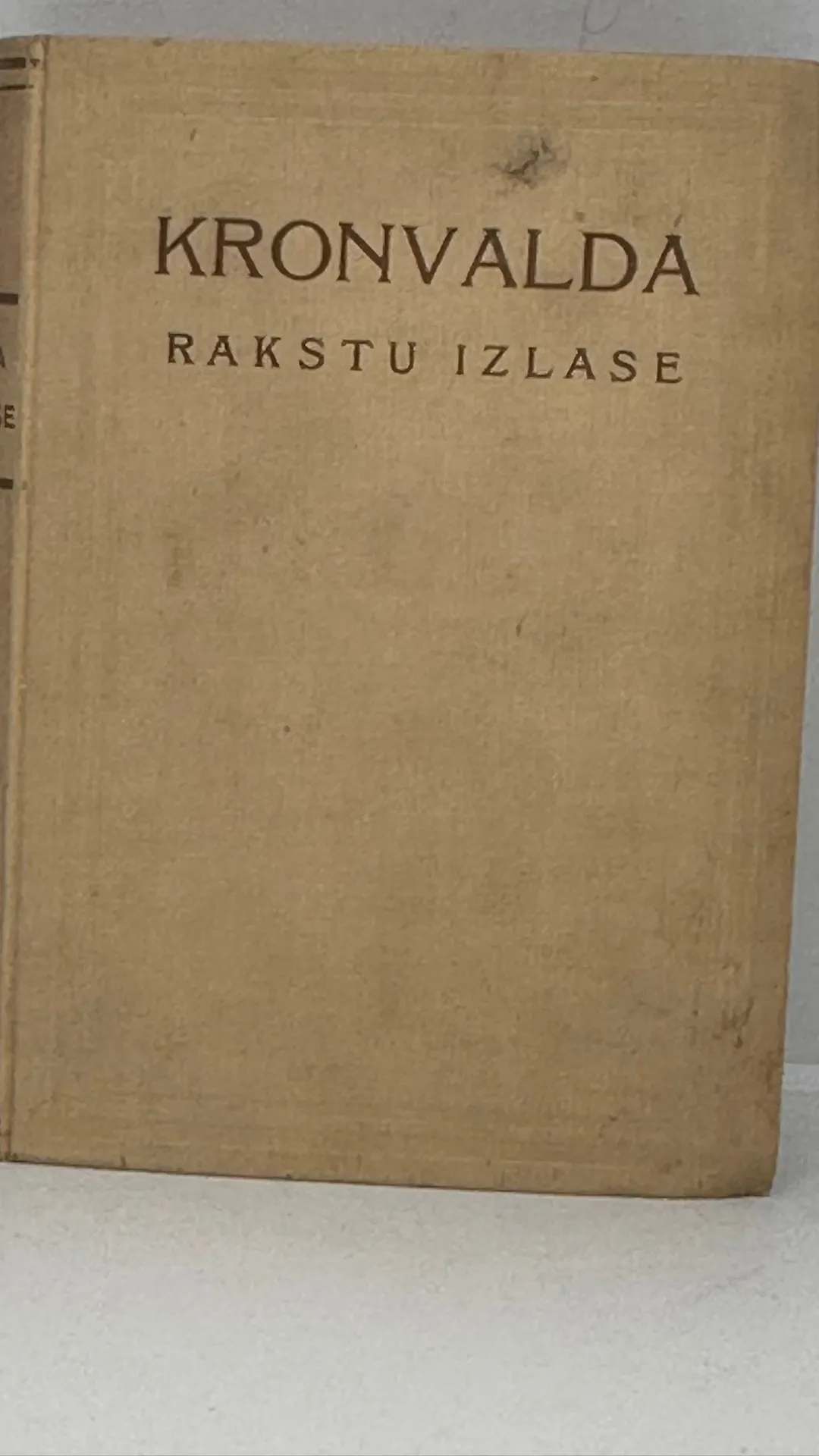 Kronvalda rakstu izlase