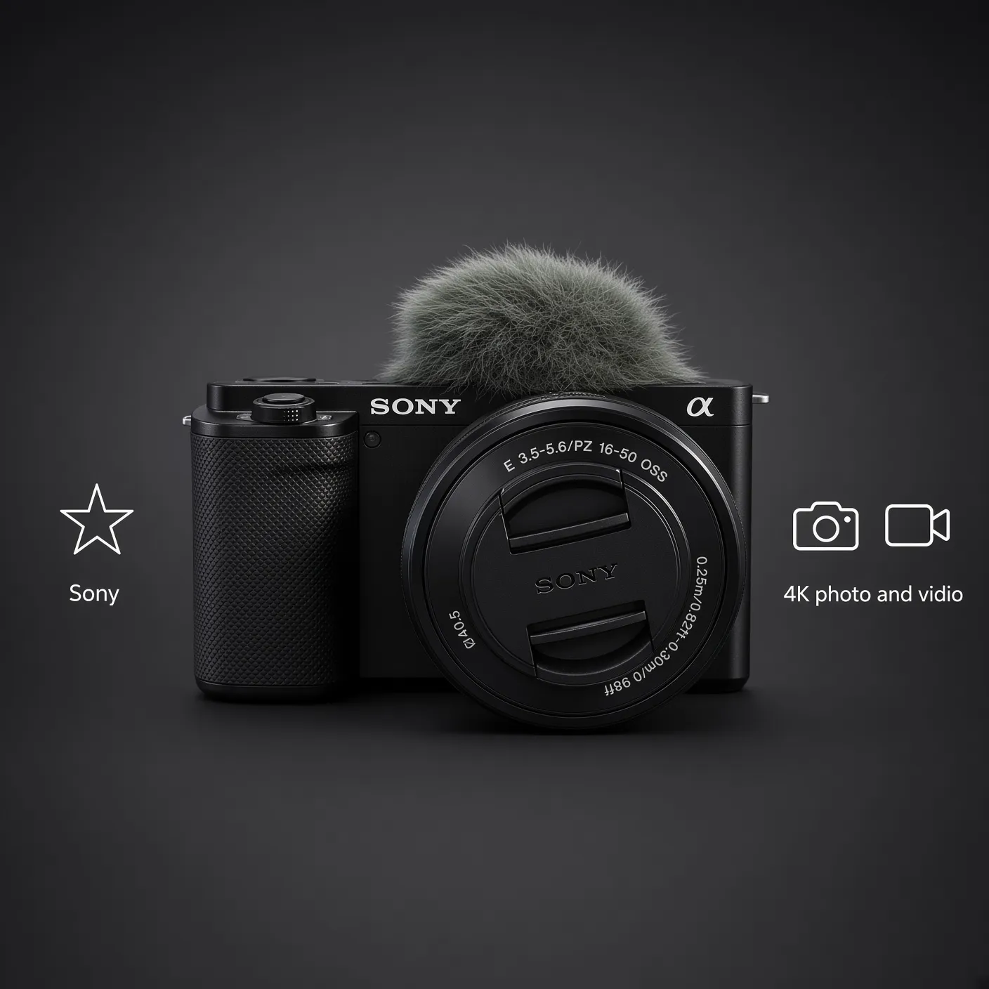 Sony ZV-E10 4K kamera ar objektīvu